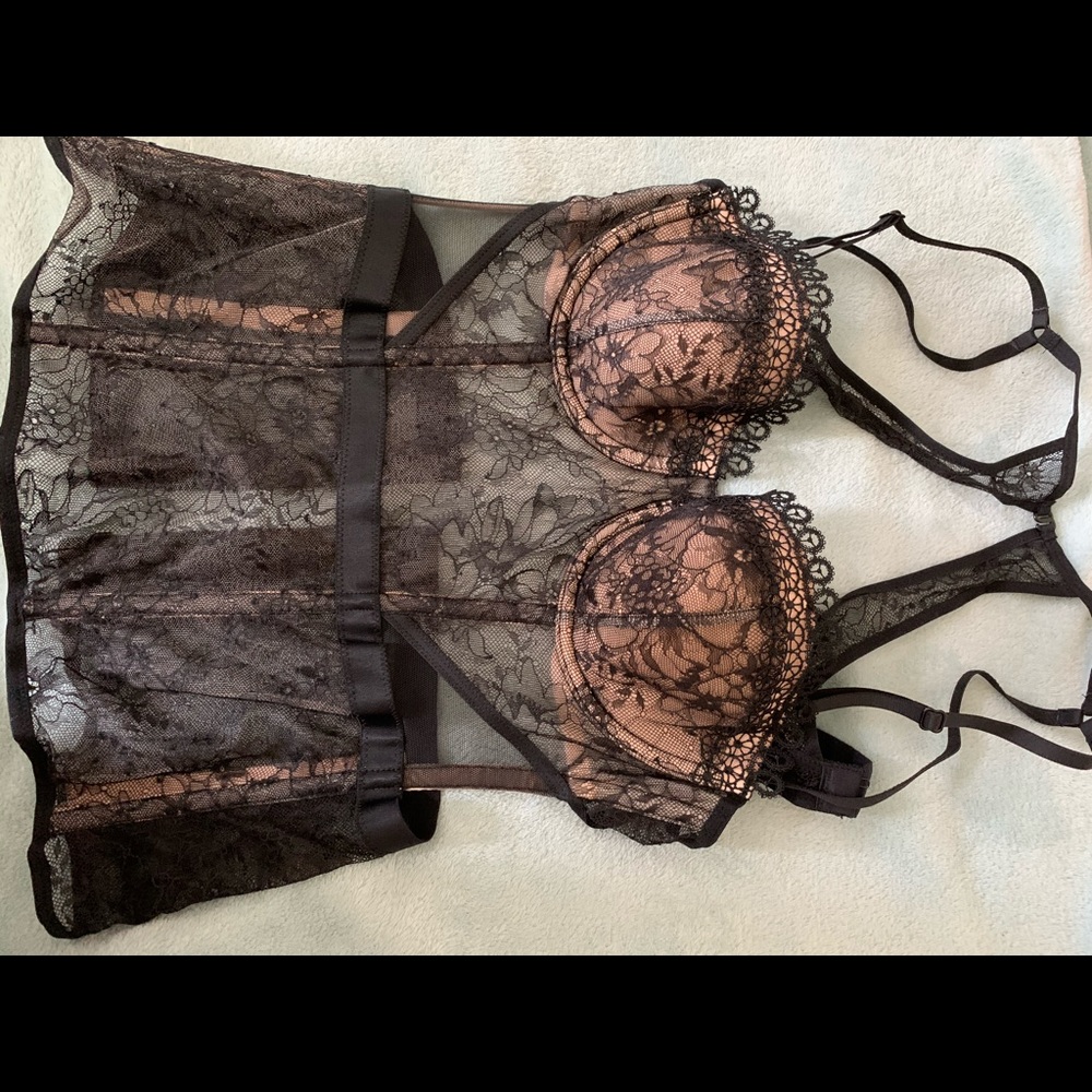 Victoria secret corset  “black” 34B